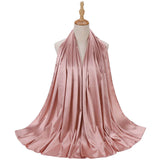 Solid Color Pink Fashion Hijab - Aurohaya